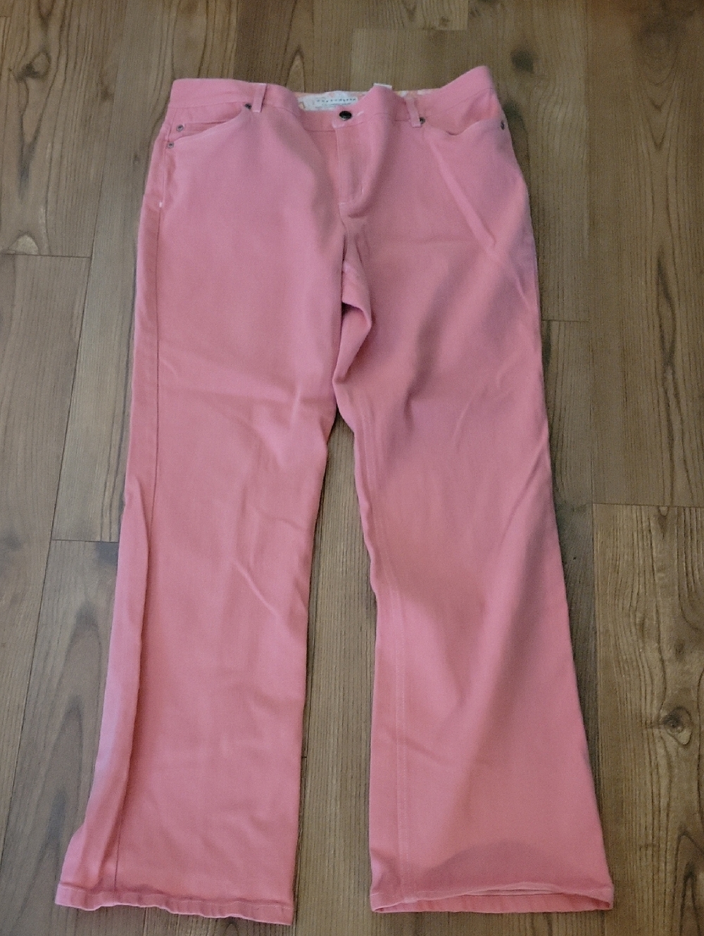 Liz Claiborne CrazyHorse Coral Pink Straight Pants
